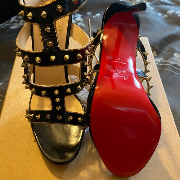 Christian Louboutin Studded Strappy Sandal - Picture 3 of 5